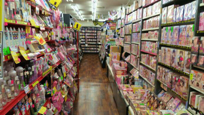 尾島店のオナホールコーナー